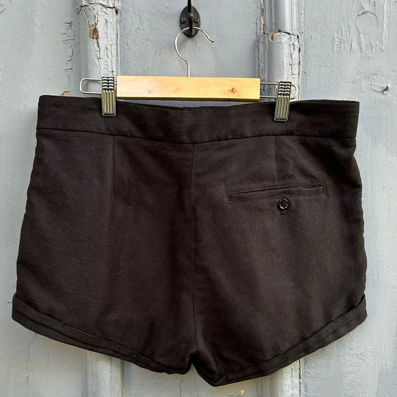Wilfred Black Linen Allegra Shorts, size 6 - Picture 8 of 10